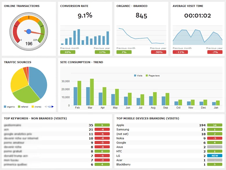 DashThis sekmingai skaitmeninei rinkodarai